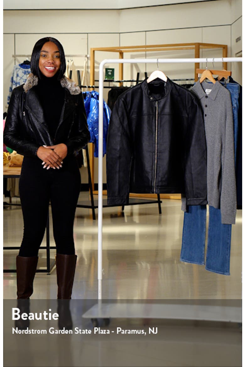Bonded Leather Moto Jacket video