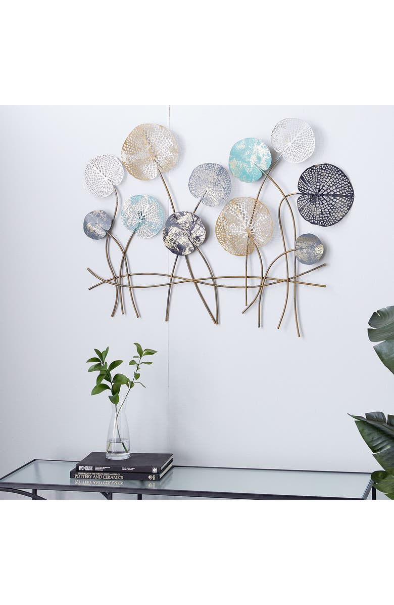 WILLOW ROW Multicolor Iron Modern Wall Decor, Alternate, color, 