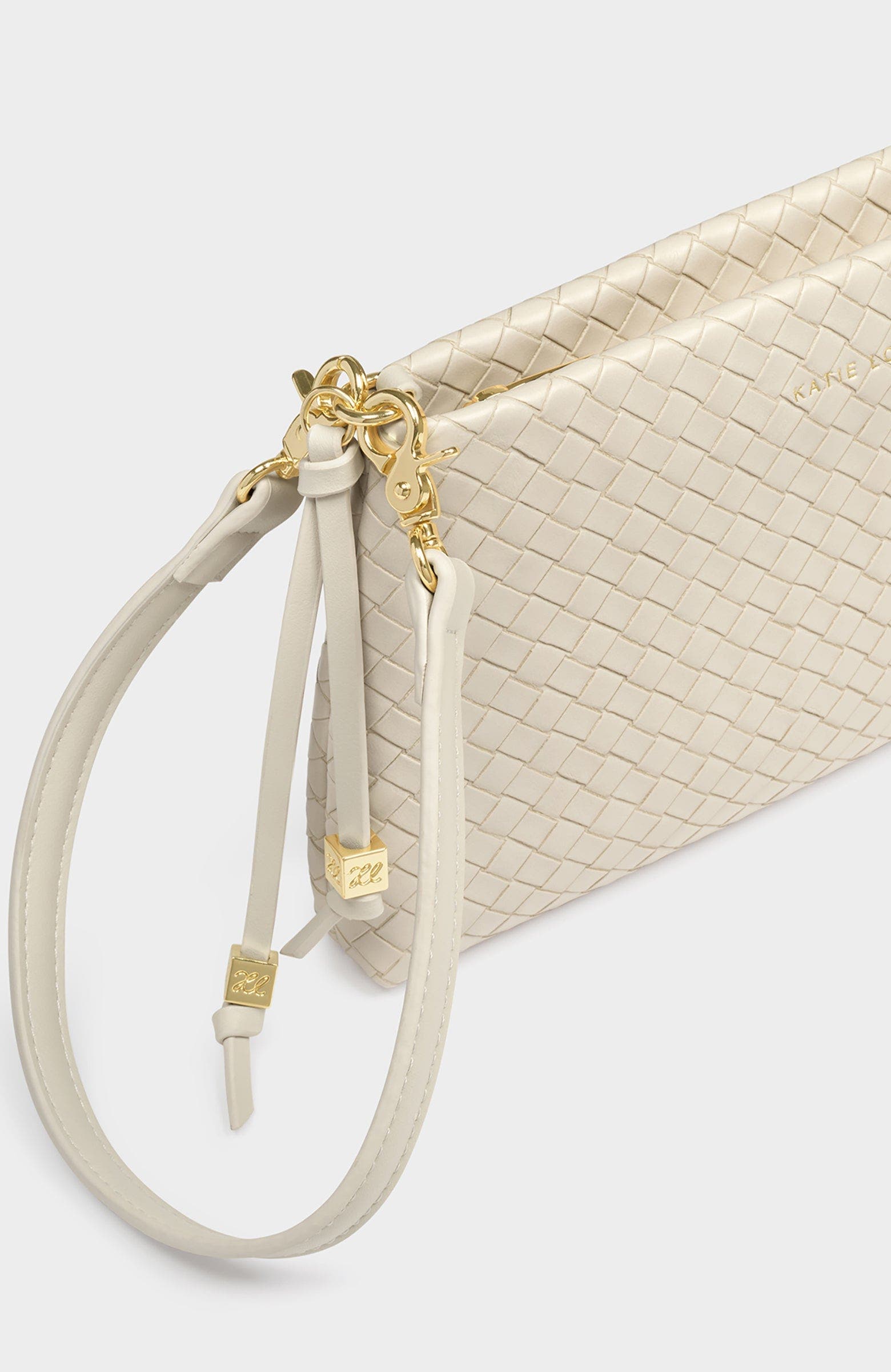 Katie Loxton Nova Small Shoulder Bag, Alternate, color, Oyster Woven