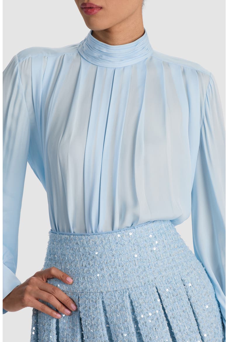 Gertrude Mock Neck Top, Alternate, color, CAROLINA BLUE