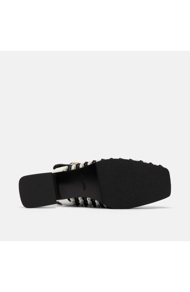 MARC NOLAN Cora Leather Mary Jane Lug Slingbacks, Alternate, color, White/Black