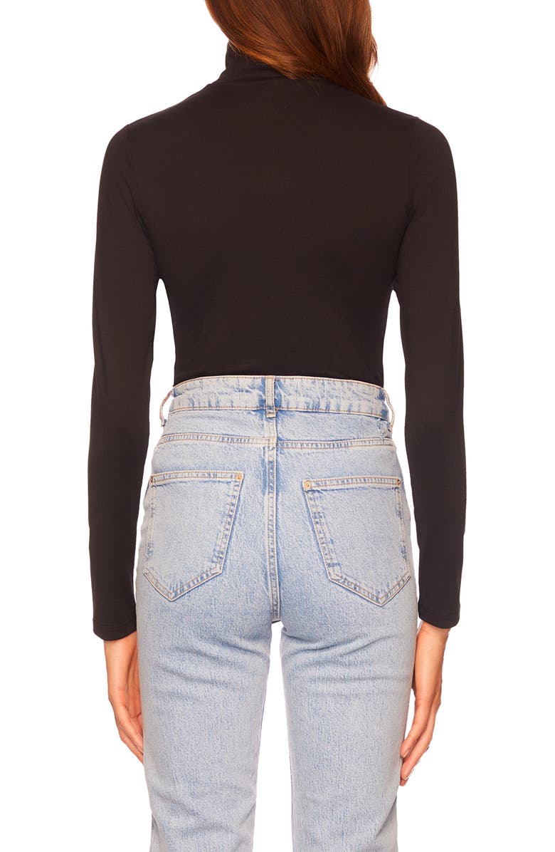 Susana Monaco Mock Neck Long Sleeve Top, Alternate, color, 