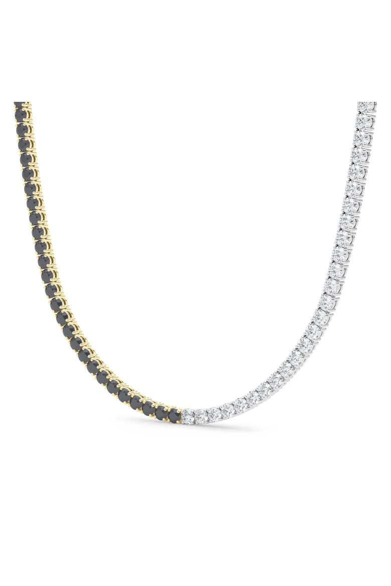 Black & White Lab Grown Diamond Necklace, Alternate, color, 18K WHITE GOLD