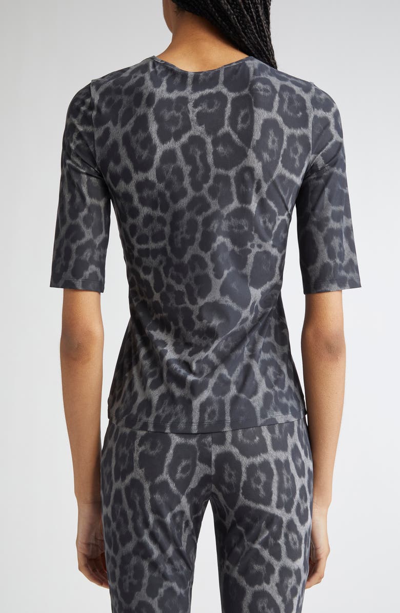 Stella McCartney Leopard Print Top, Alternate, color, 1230 - Ash Grey