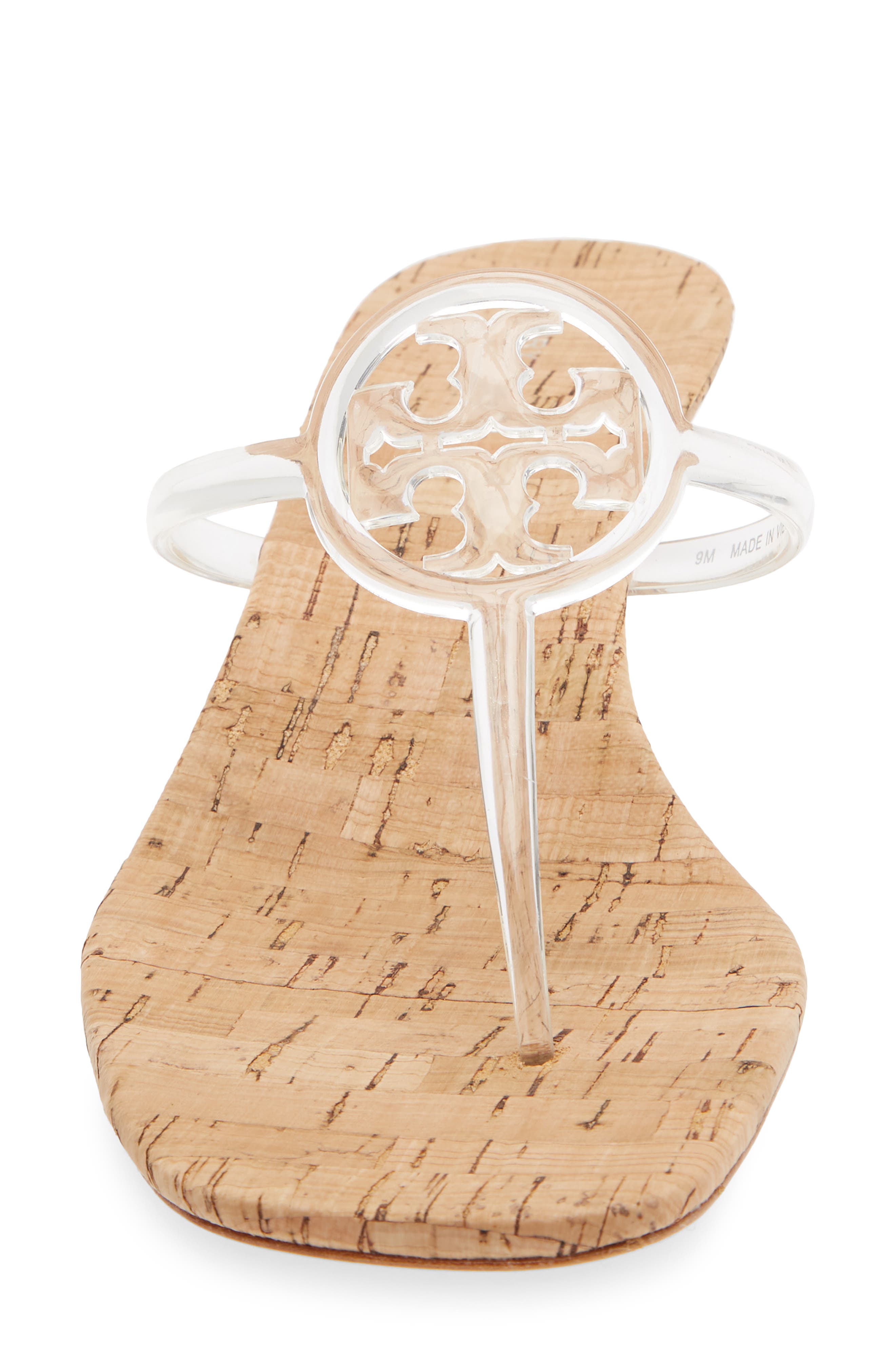 Tory Burch Miller Jelly Kitten Heel Sandal, Alternate, color, Clear
