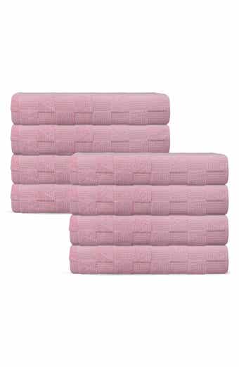 DePera Waffle Terry 8-Piece Turkish Cotton Hand Towels