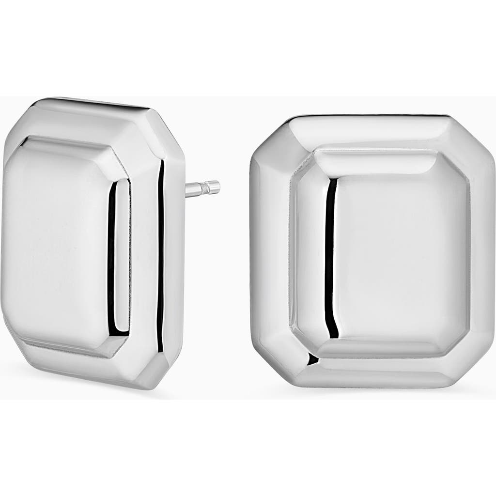 Oradina Sterling Silver Cufflink Button Studs In Silver