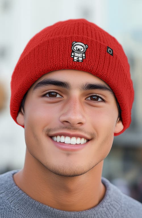 Dalix Ice Bear Beanie In Red