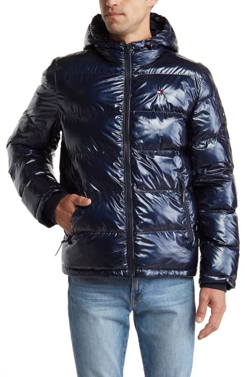 Quilted Puffer Hooded Mid Length Jacket