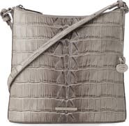 Brahmin Katie Croc Embossed Leather Crossbody Bag
