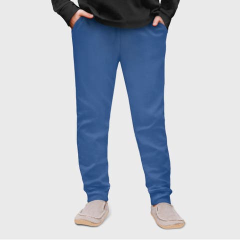 Unisex Soft 100% Cotton Warm and Cozy Fleece Pocket Jogger