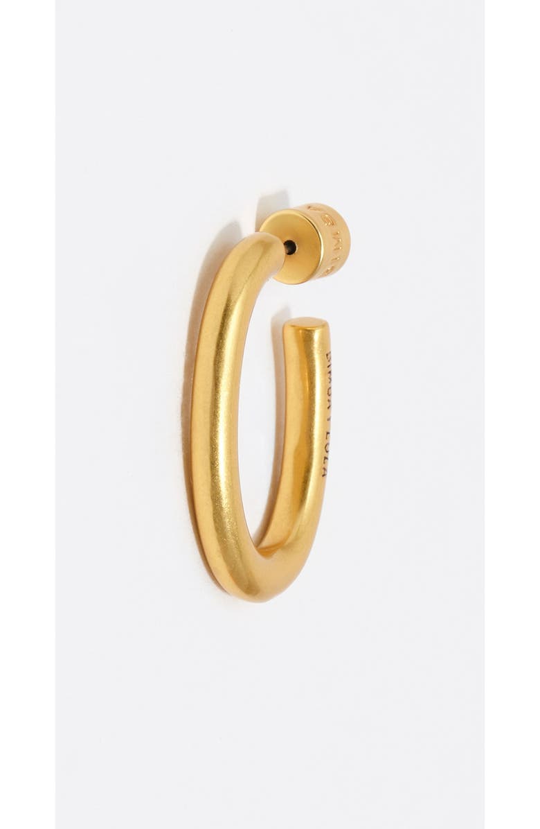 Bimba y Lola Mattehoop Earrings, Alternate, color, Gold