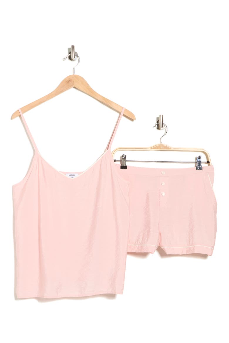 Camisole & Shorts Pajamas, Alternate, color, TAN