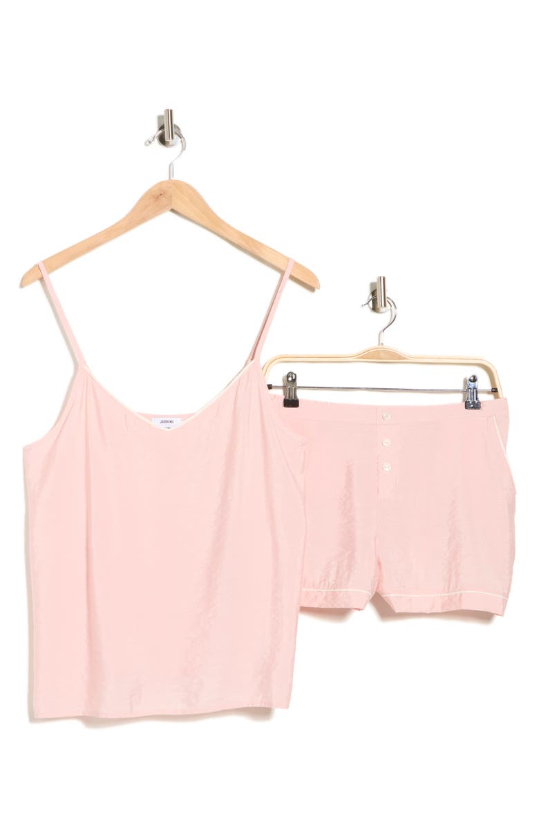 JASON WU Camisole & Shorts Pajamas, Main, color, Tan