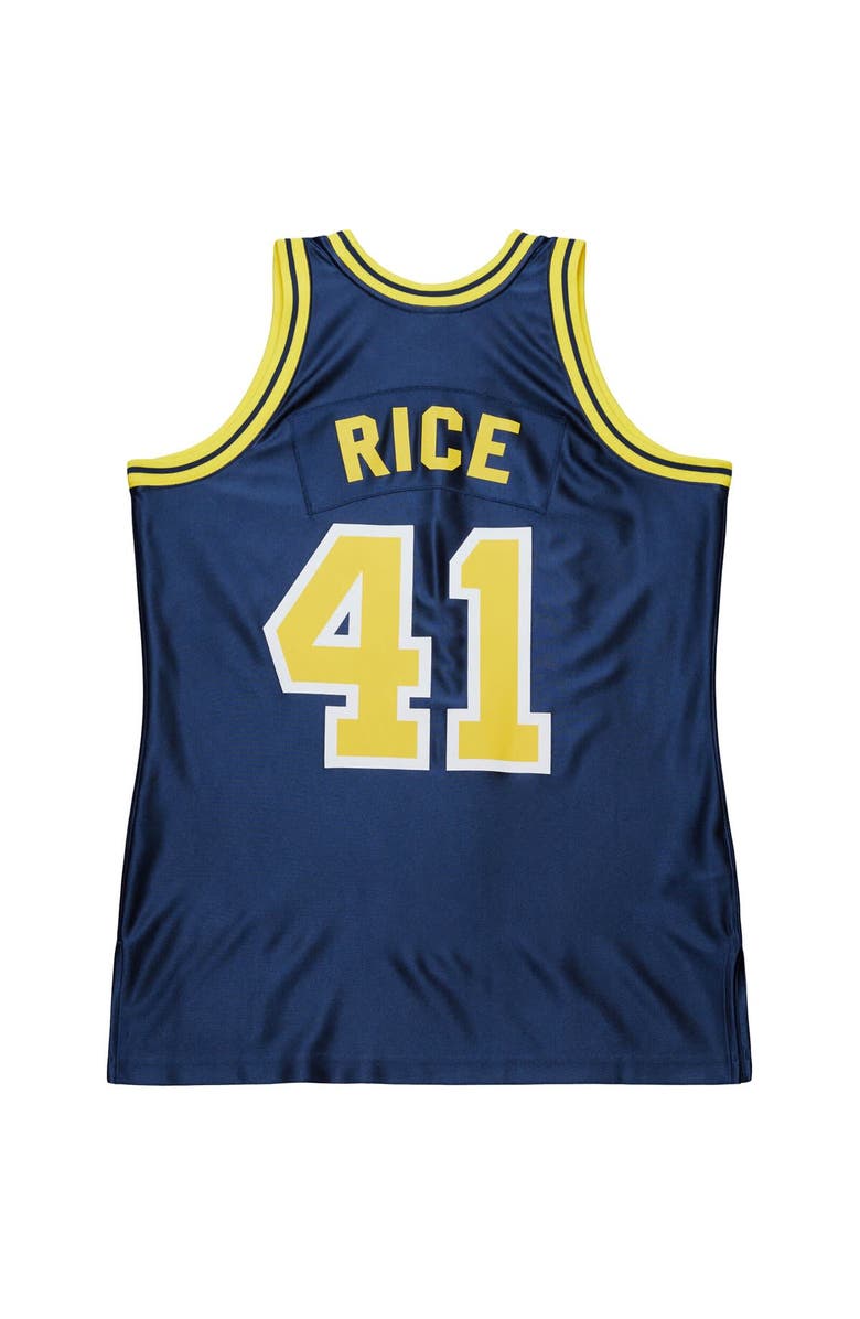 Mitchell & Ness Men's Mitchell & Ness Glen Rice Navy Michigan Wolverines 1988/89 Authentic Jersey, Alternate, color, Navy