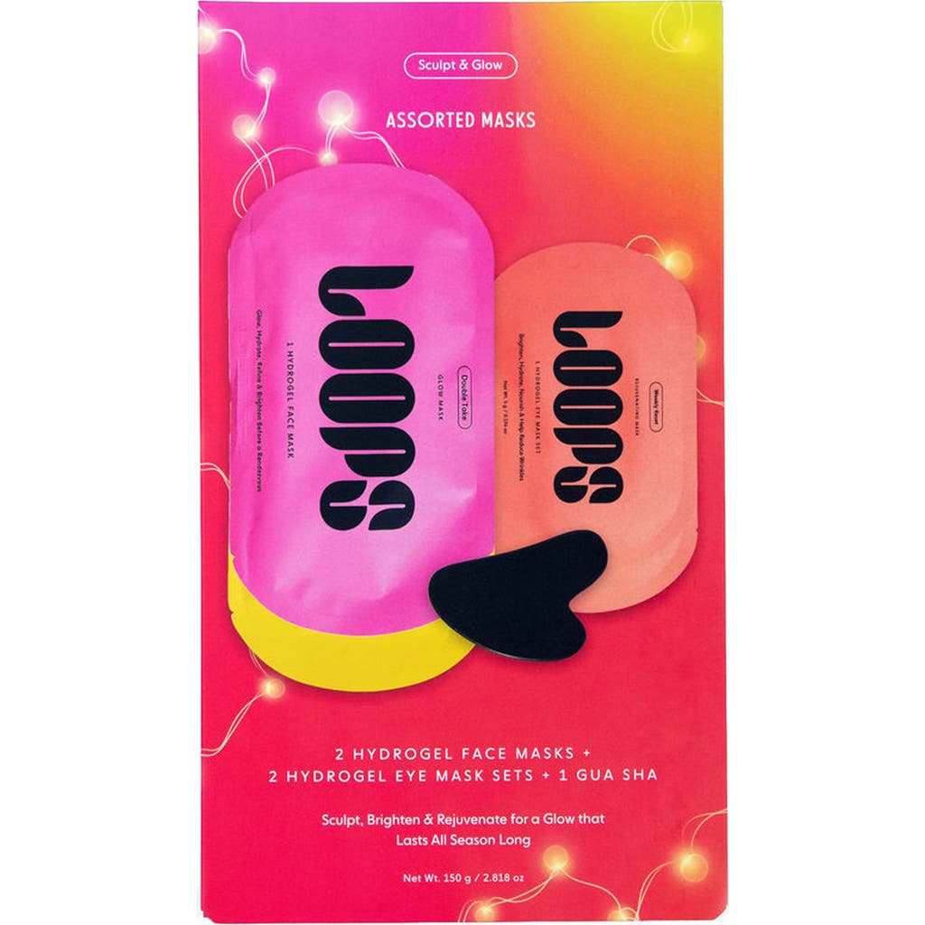 Loops Sculpt & Glow Assorted Masks Set In Multi