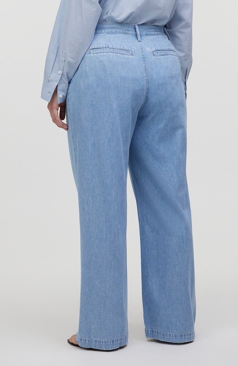 Madewell The Harlow High Waist Wide Leg Jeans, Alternate, color, Benicia Wash