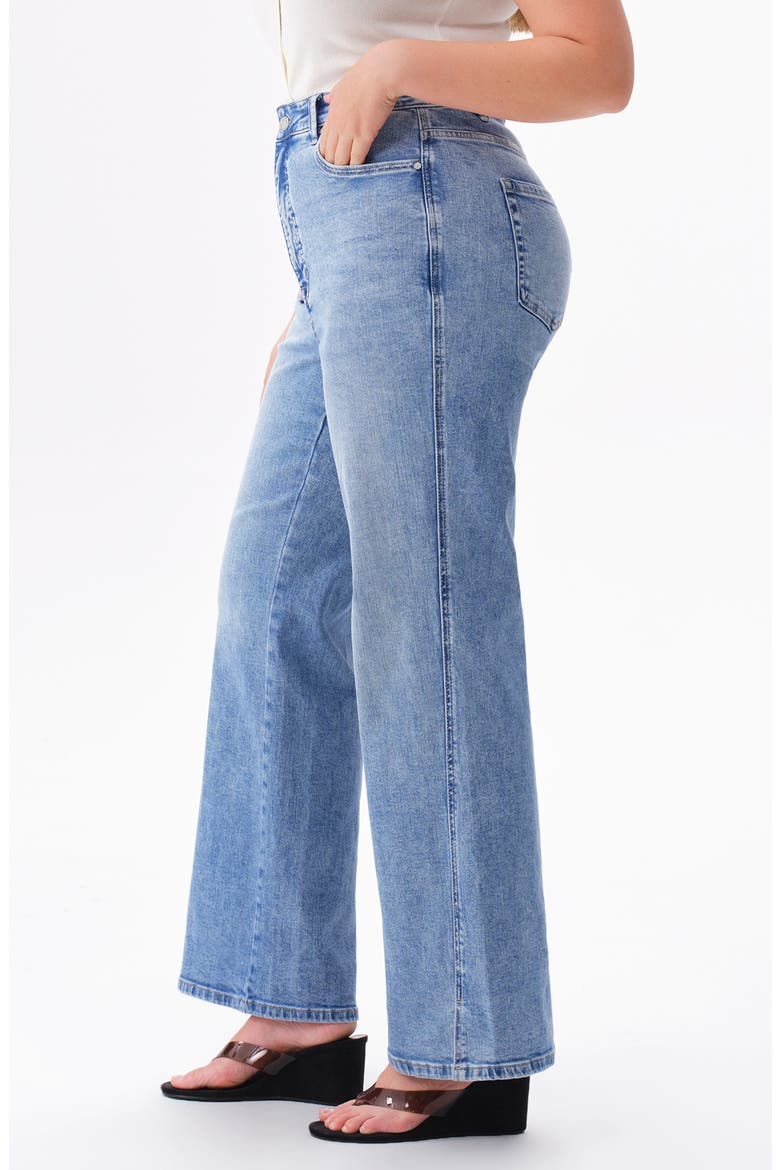 High Waist Bootcut Jeans, Alternate, color, LIGHT BLUE