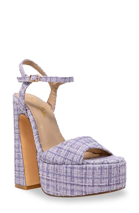 Tweed Platform Sandal (Women)