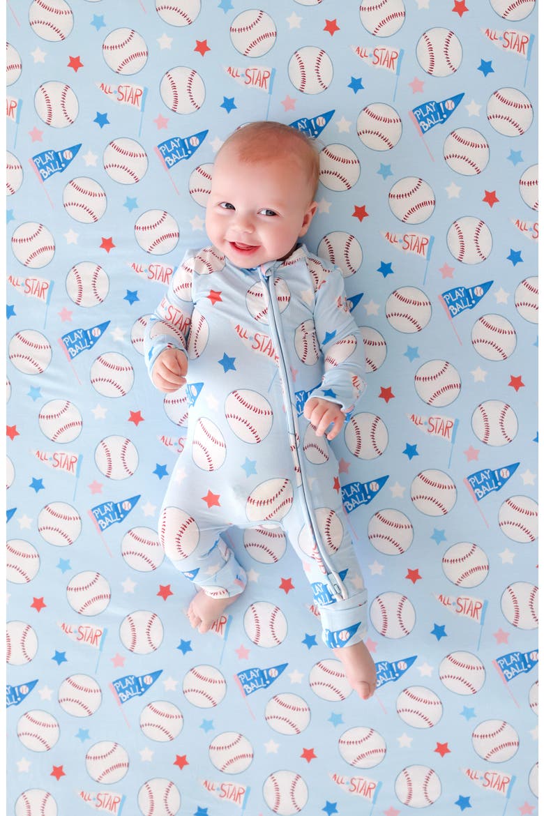 Fitted Convertible One-Piece Pajamas, Alternate, color, BLUE
