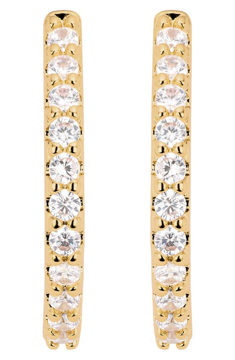 The Eternal Pavé Huggie Hoop Earrings