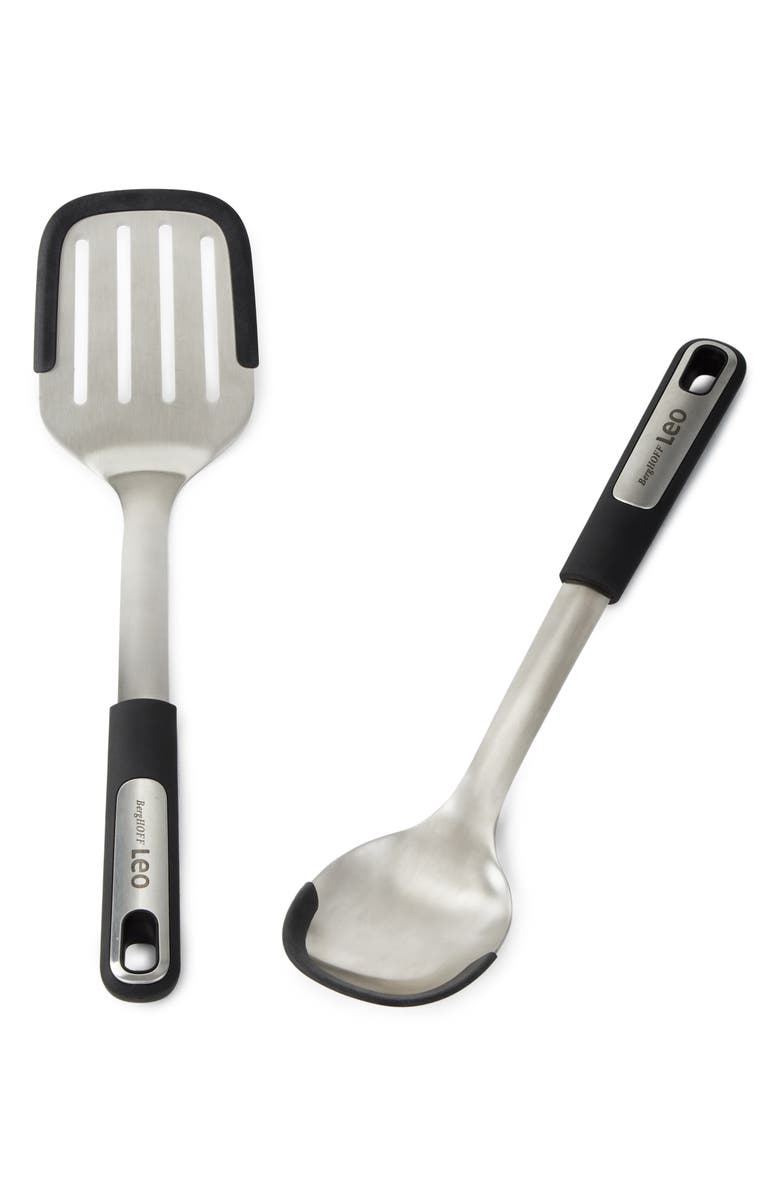 BergHOFF 2-Piece Turner Spatula & Serving Spoon Set, Main, color,