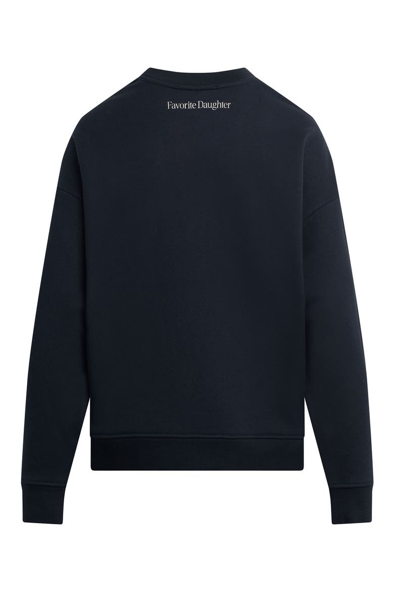 The Go Sports Cotton Blend Sweatshirt, Alternate, color, NAVY/ WHITE