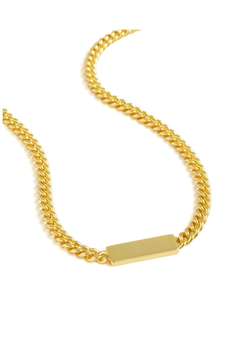 Chunky Bar Pendant Necklace, Alternate, color, VINTAGE GOLD
