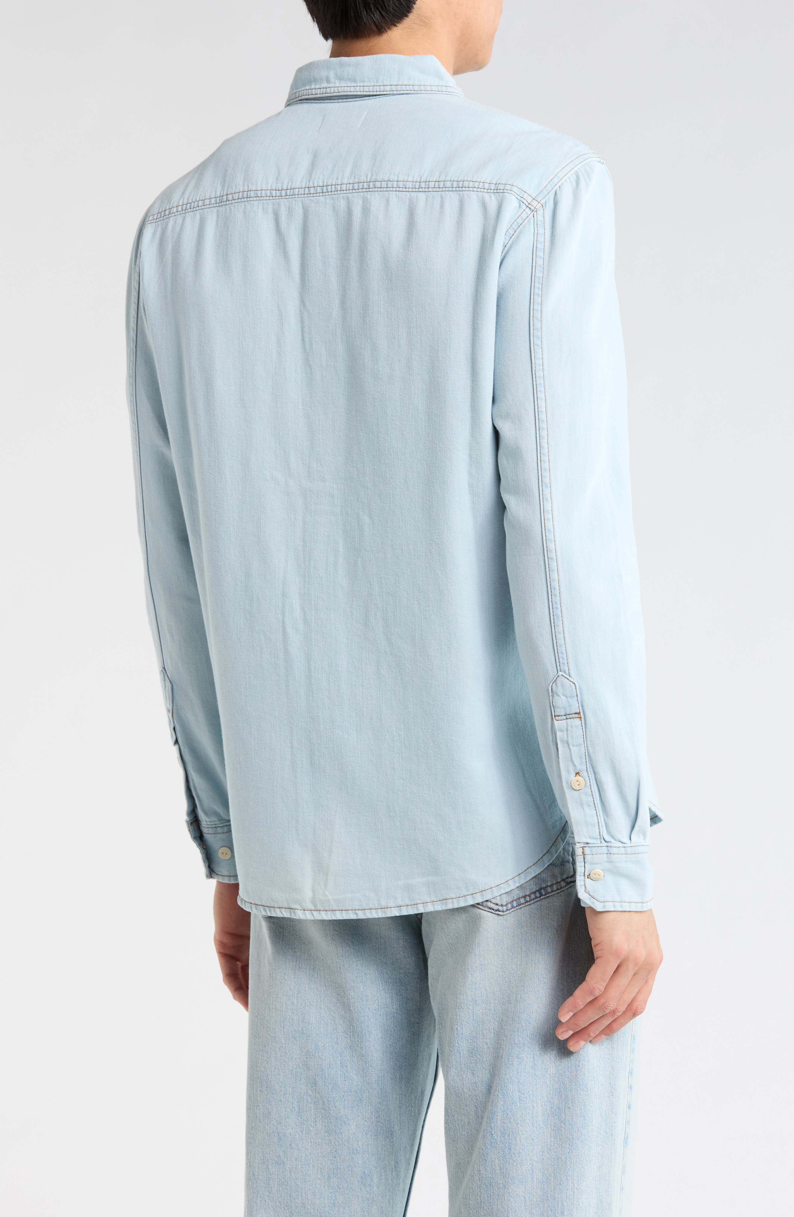 Benning Chambray Slim Fit Utility Shirt - image 4