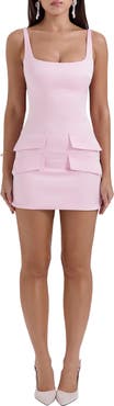 HOUSE OF CB Cosette Sleeveless Satin Cocktail Minidress