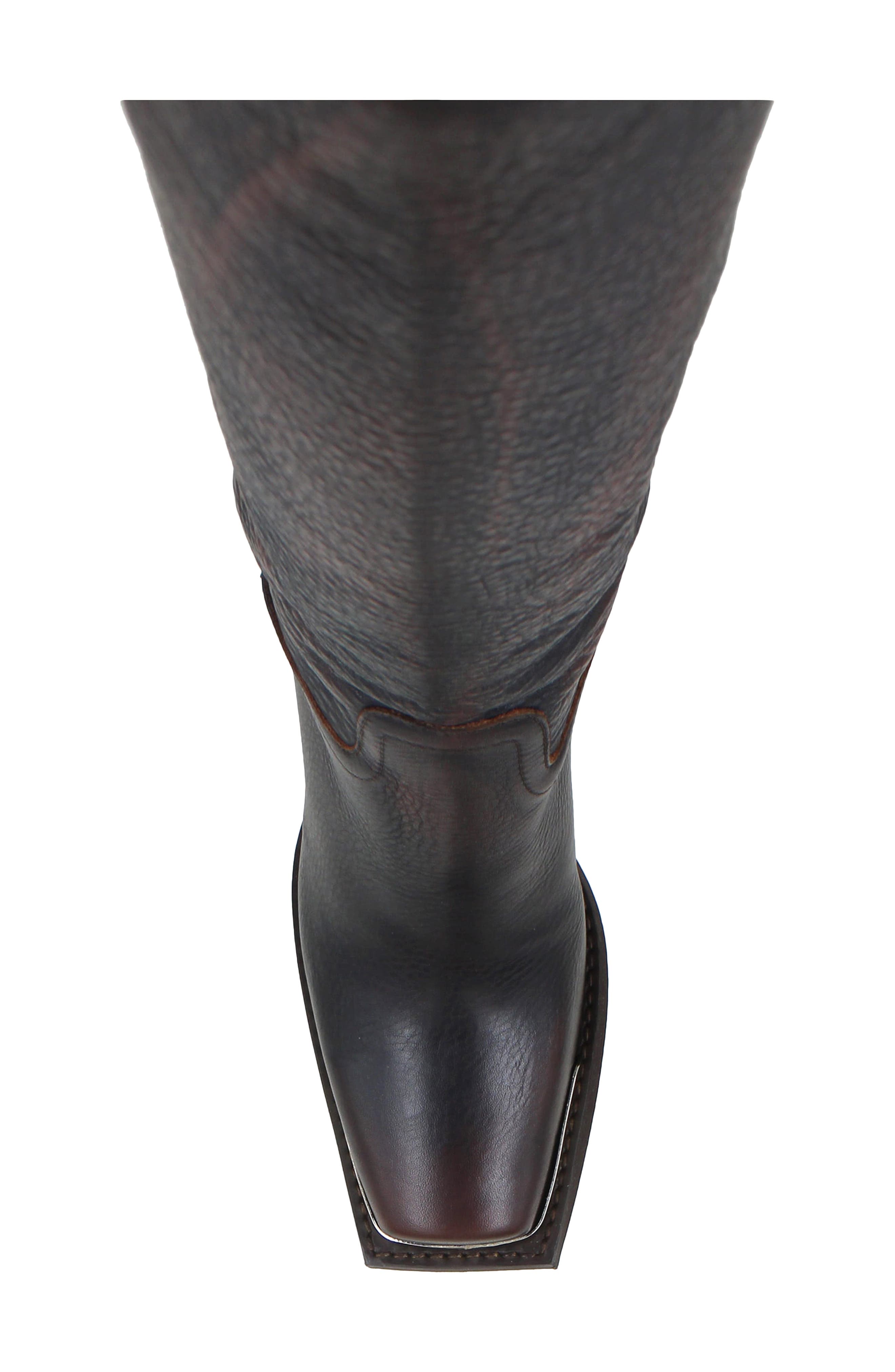 Joshana Knee High Boot, Alternate, color, BROWN LEATHER