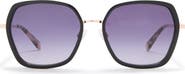 Ted Baker London 56mm Square Sunglasses