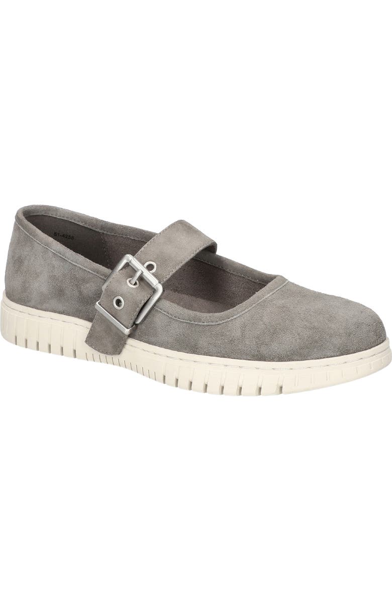 Bella Vita Astro Mary Jane Flat, Main, color, Grey Kidsuede Leather