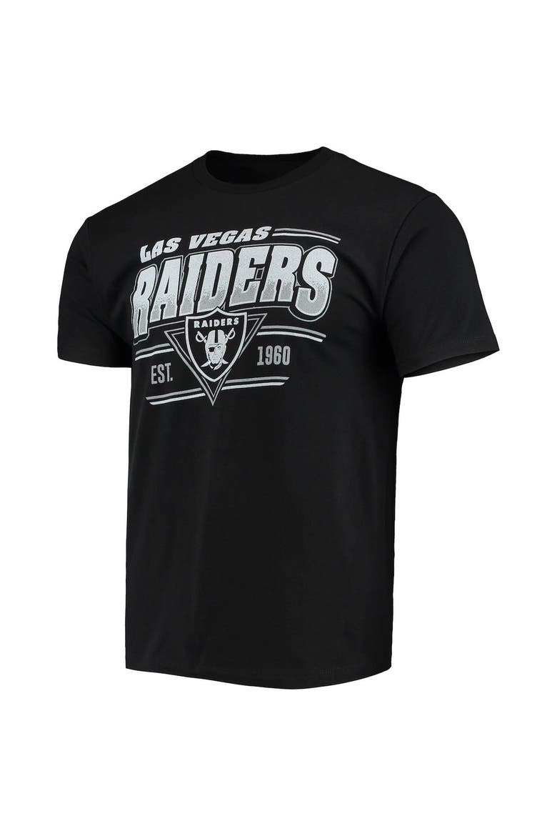 Men's Junk Food Black Las Vegas Raiders Throwback T-Shirt, Alternate, color, Black