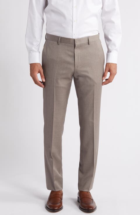 Genius Slim Fit Wool Suit Pants