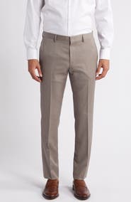 BOSS Genius Slim Fit Wool Suit Pants