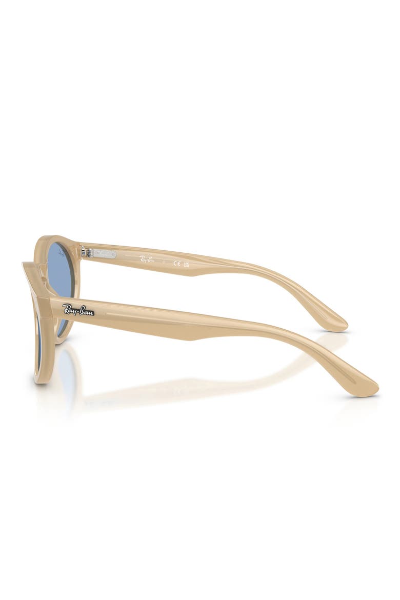 52mm Phantos Sunglasses, Alternate, color, OPAL BEIGE / LIGHT BLUE