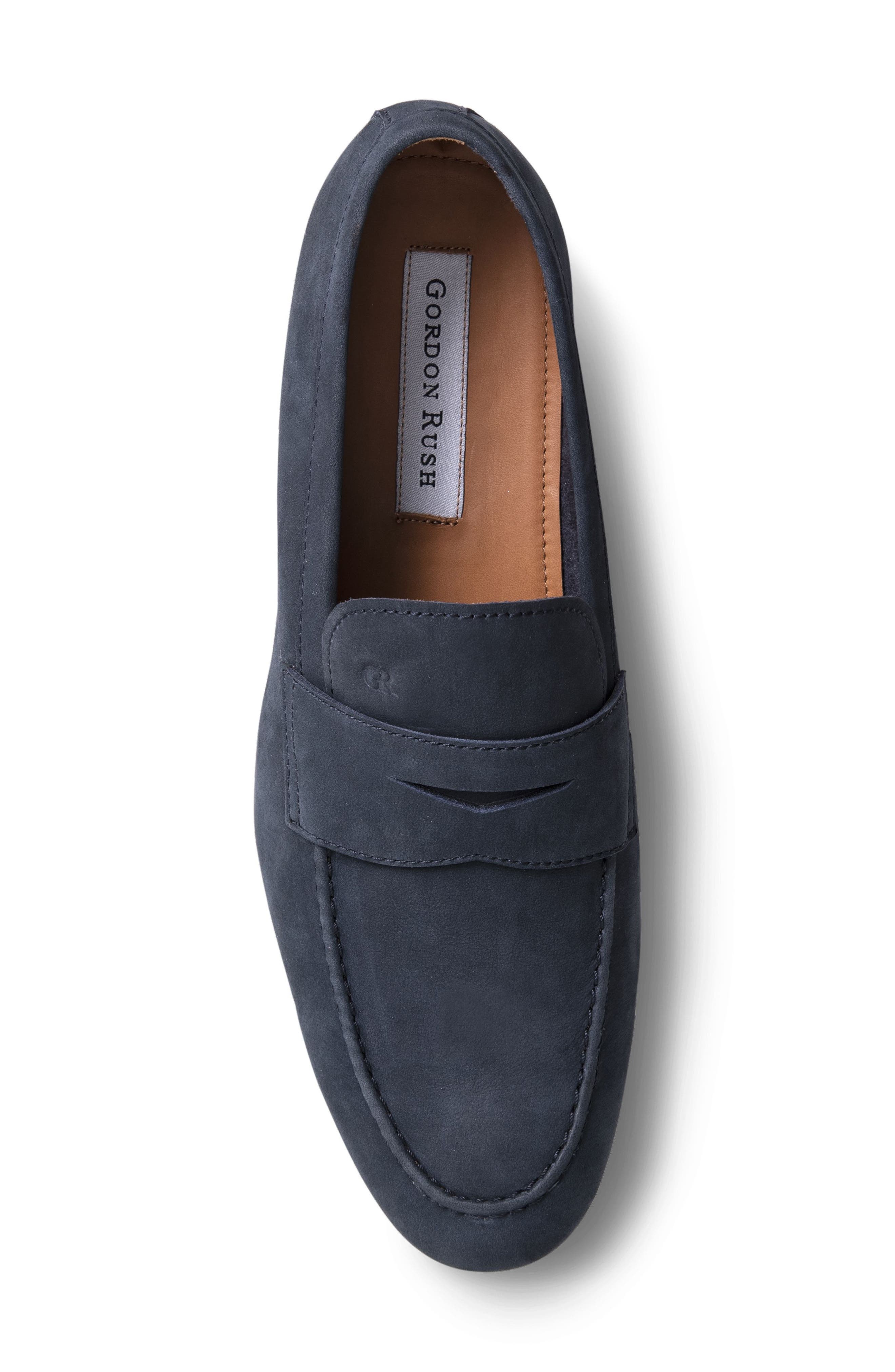 Gordon Rush Cartwright Penny Loafer, Alternate, color, Navy Nubuck