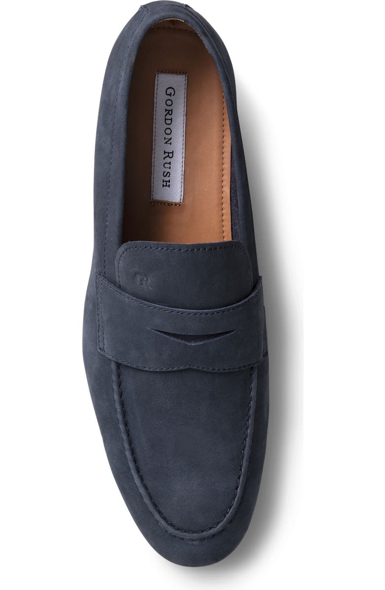 Gordon Rush Cartwright Penny Loafer, Alternate, color, Navy Nubuck