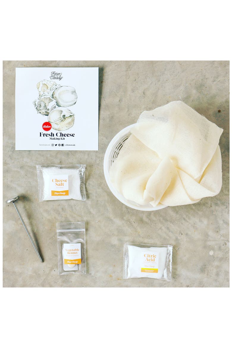 FarmSteady Fresh Cheese Making Kit, Alternate, color, RED