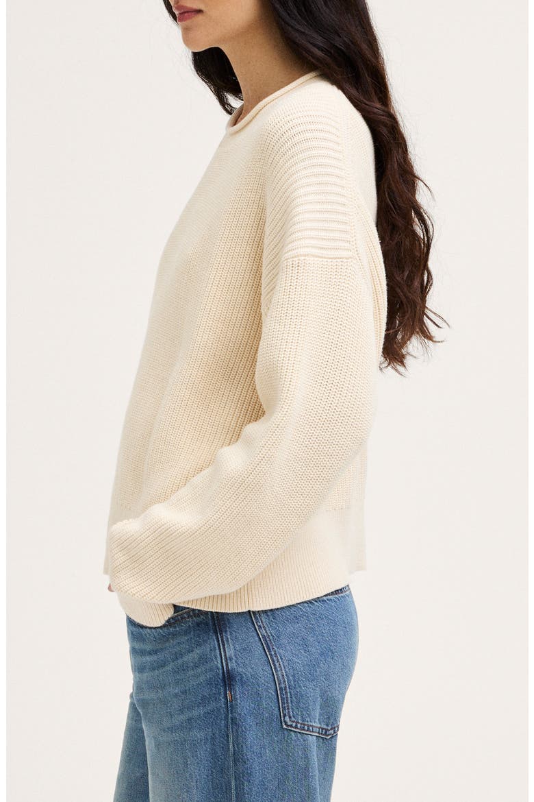 The Arden Crewneck Cotton Sweater, Alternate, color, CANVAS