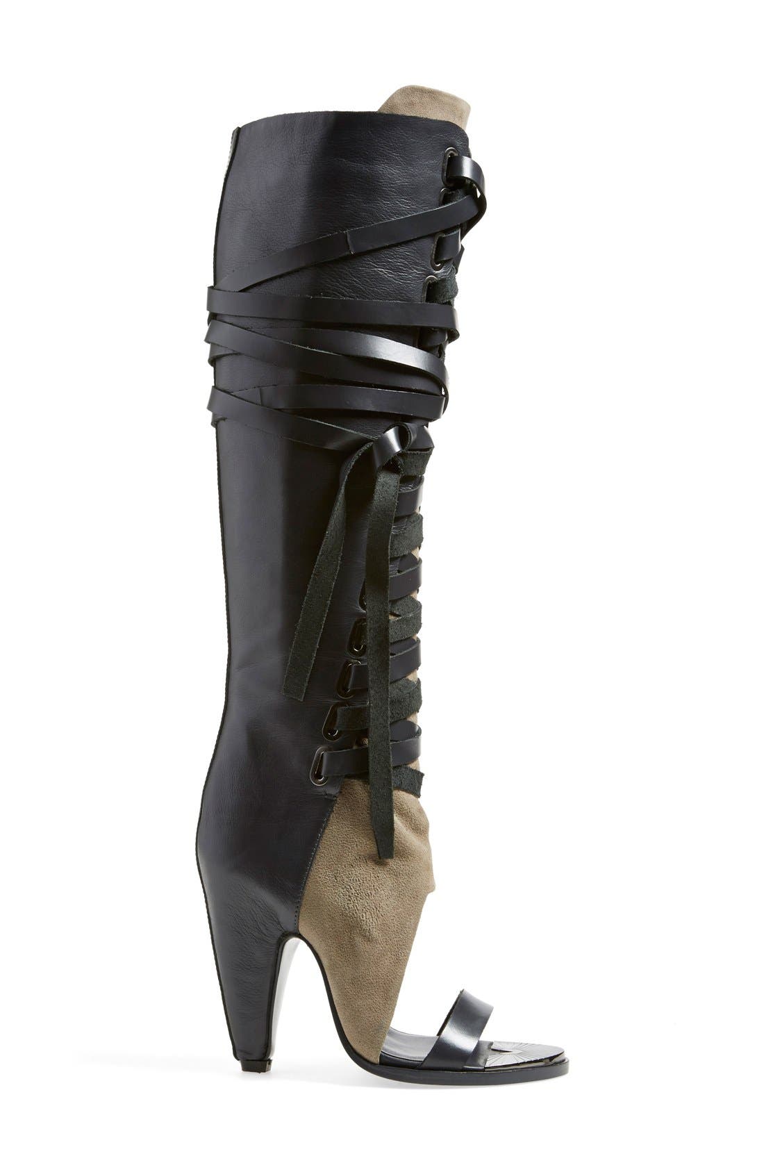 Ivy Kirzhner 'Alps' Open Toe Over the Knee Boot, Alternate, color, 