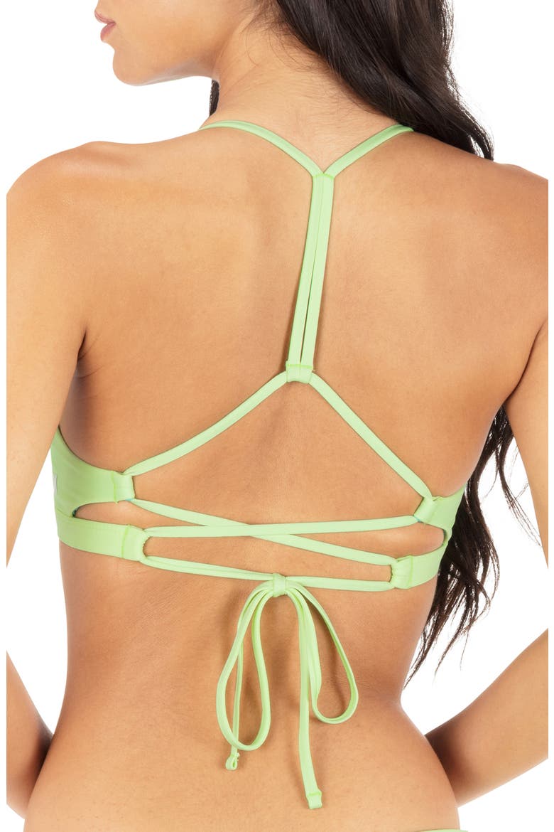 Racerback Bikini Top, Alternate, color, LIME