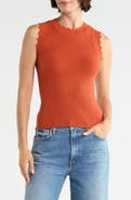 CYRUS Scallop Trim Sleeveless Sweater