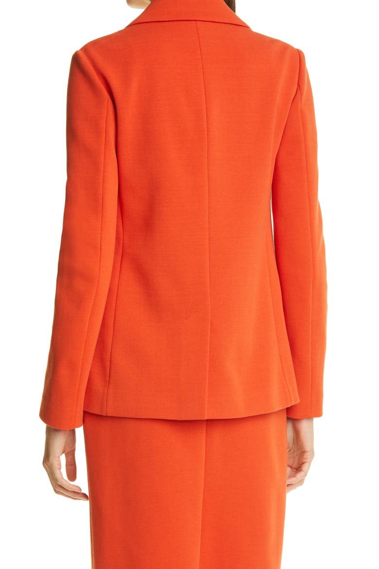 Notch Collar Milano Knit Jacket, Alternate, color, BURNT ORANGE BURO