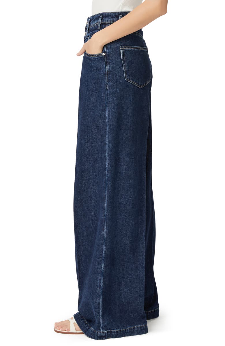 PAIGE Portia Double Waistband Wide Leg Jeans, Alternate, color, Michiru