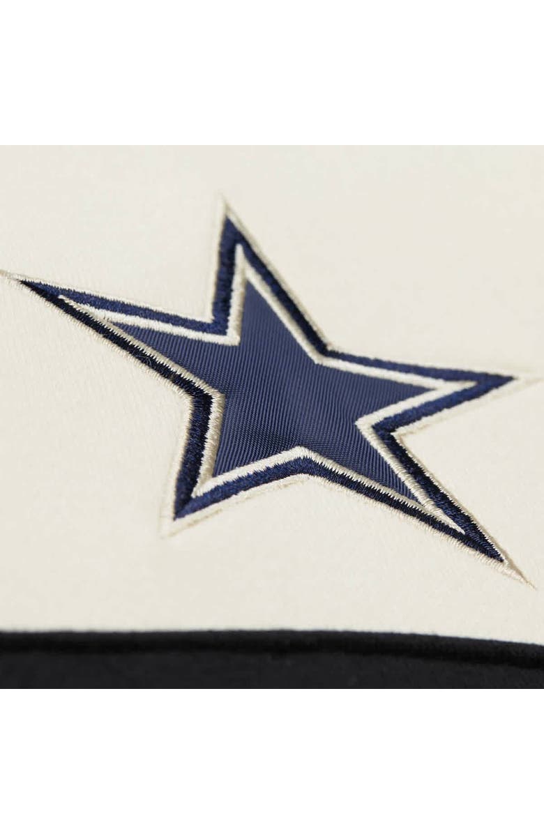 Mitchell & Ness Men's Mitchell & Ness Cream/Gray Dallas Cowboys Head Coach Vintage Logo Pullover Hoodie, Alternate, color, 