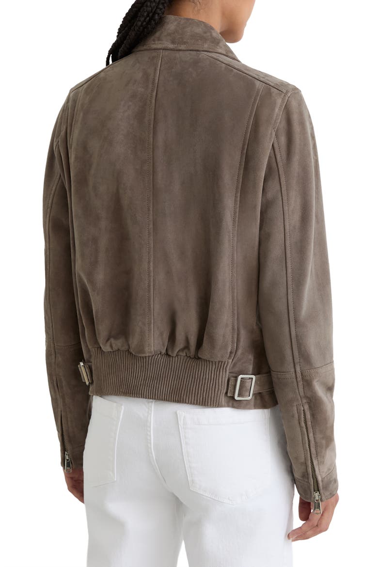 Sorina Suede Jacket, Alternate, color, GREY