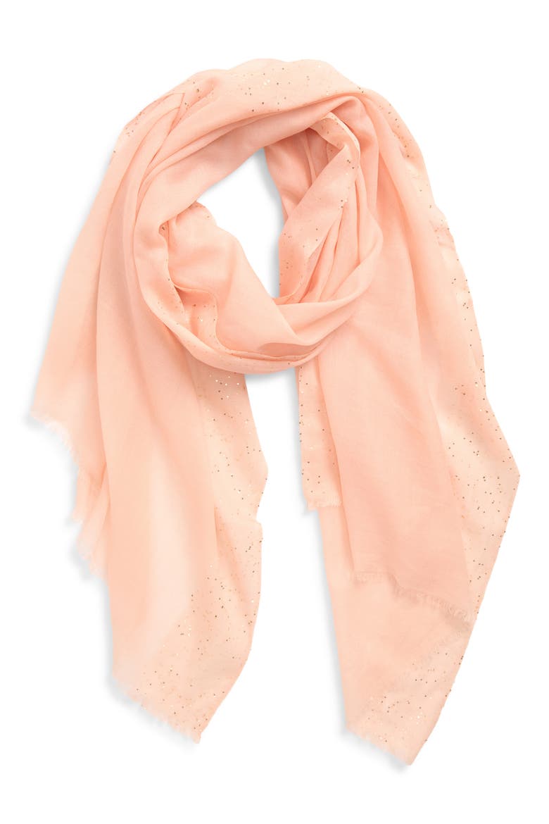 Sequin Trim Wrap, Main, color, BLUSH