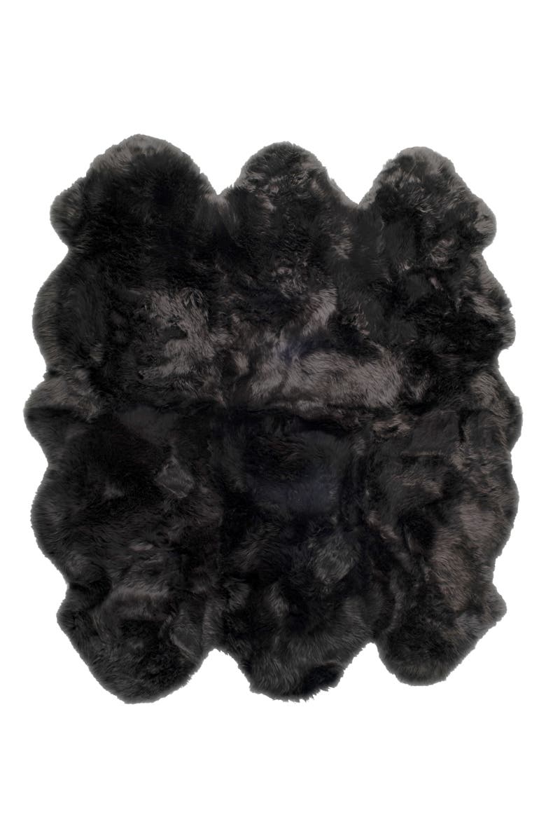 NATURAL Genuine Sheepskin Rug, Main, color, 